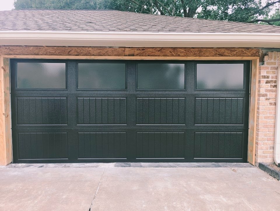 Modern garage door installation